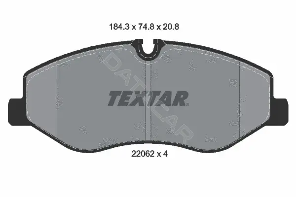 Тормозные колодки TEXTAR 2206201