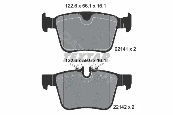 Тормозные колодки TEXTAR 2214101