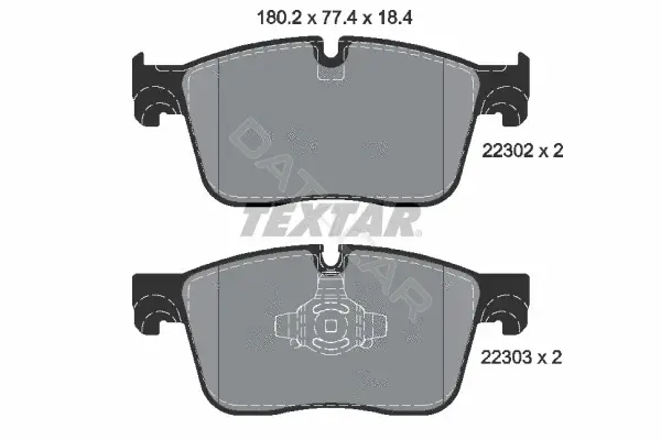 Тормозные колодки TEXTAR 2230201