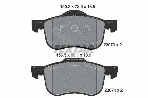 Тормозные колодки TEXTAR 2307303