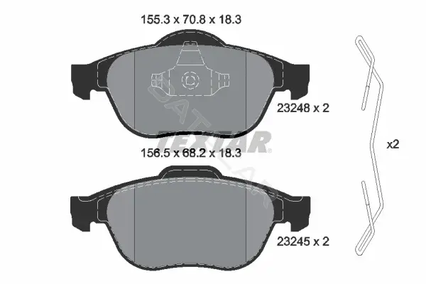Тормозные колодки TEXTAR 2324802