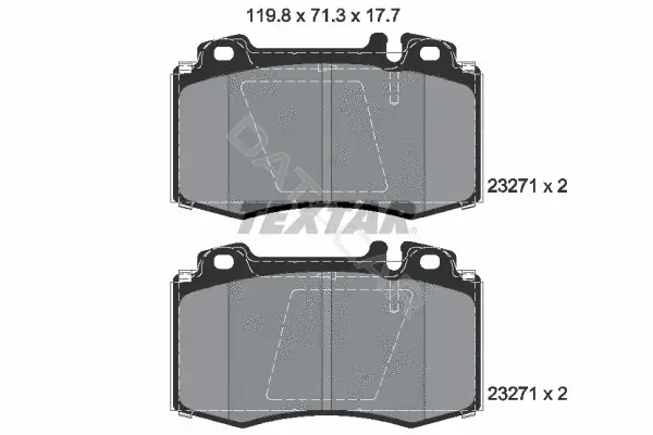 Тормозные колодки TEXTAR 2327102