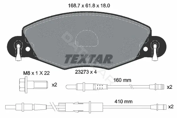 Тормозные колодки TEXTAR 2327301