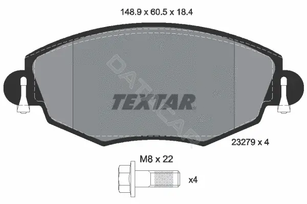 Тормозные колодки TEXTAR 2327904