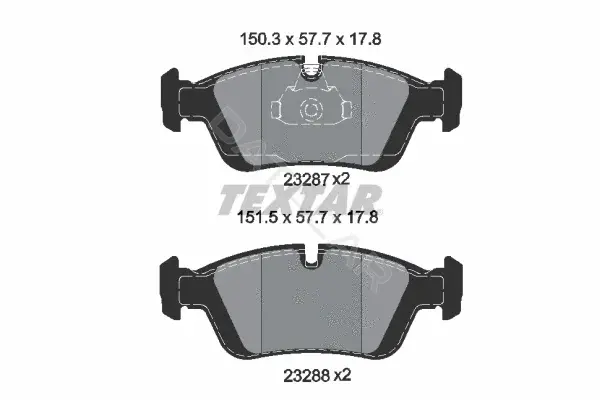 Тормозные колодки TEXTAR 2328702