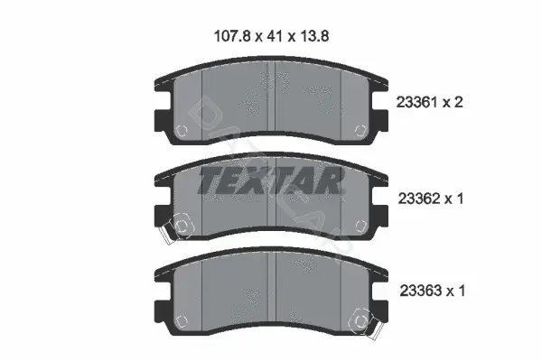 Тормозные колодки TEXTAR 2336101