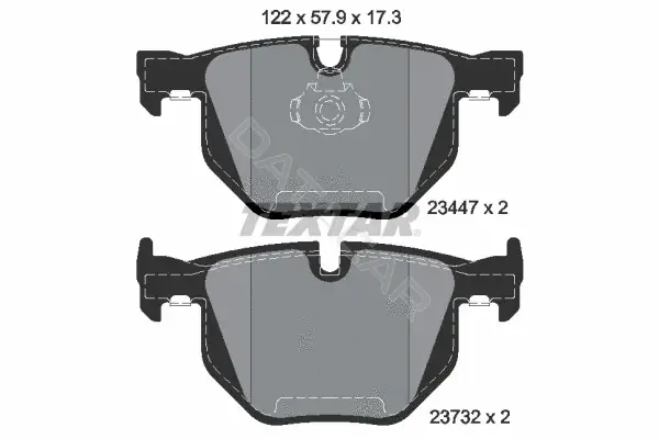 Тормозные колодки TEXTAR 2344704