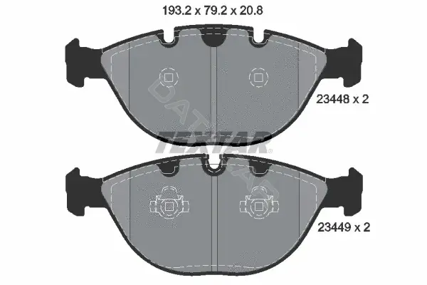 Тормозные колодки TEXTAR 2344801