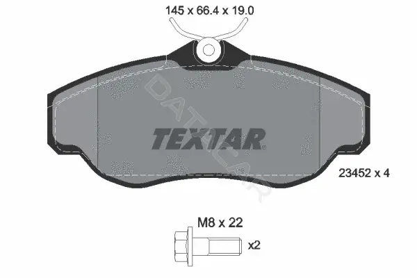 Тормозные колодки TEXTAR 2345201