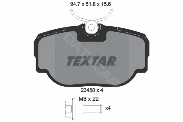 Тормозные колодки TEXTAR 2345801