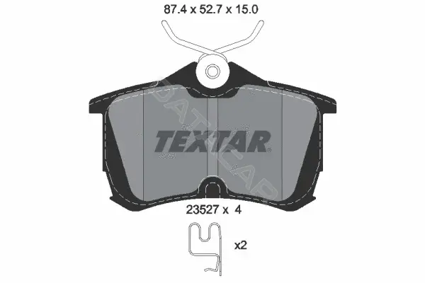 Тормозные колодки TEXTAR 2352701