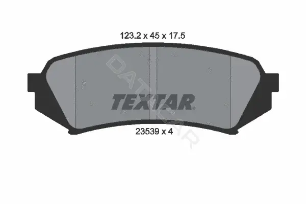 Тормозные колодки TEXTAR 2353902