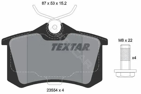 Тормозные колодки TEXTAR 2355401