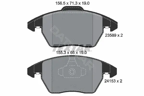 Тормозные колодки TEXTAR 2358901