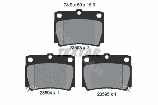 Тормозные колодки TEXTAR 2359301