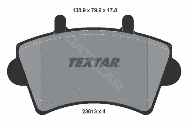 Тормозные колодки TEXTAR 2361301