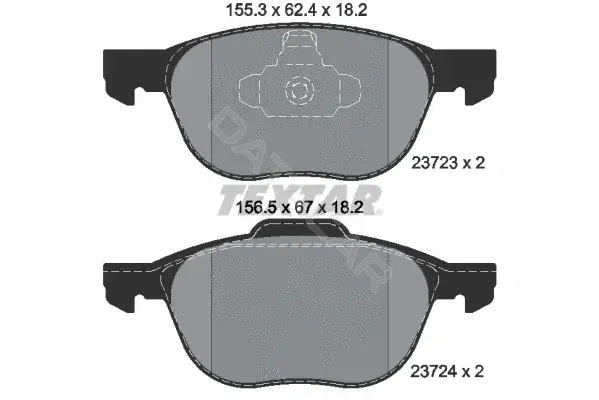 Тормозные колодки TEXTAR 2372301