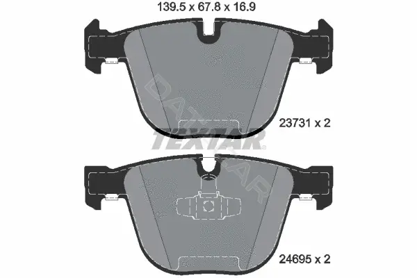 Тормозные колодки TEXTAR 2373101