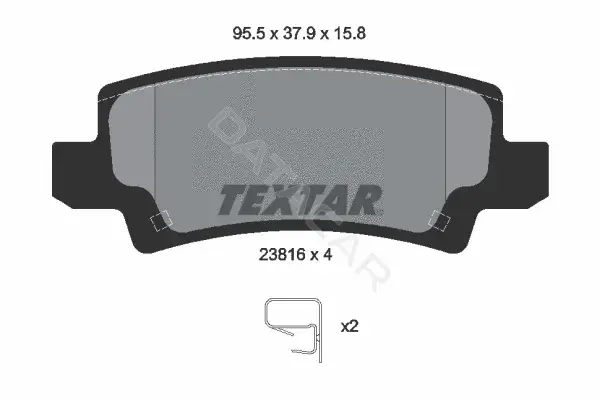 Тормозные колодки TEXTAR 2381601
