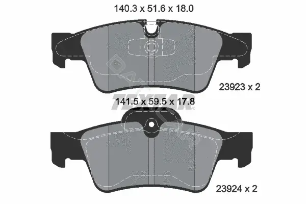 Тормозные колодки TEXTAR 2392302