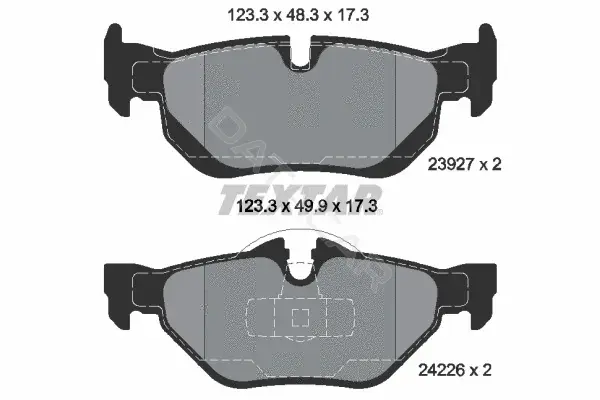 Тормозные колодки TEXTAR 2392701