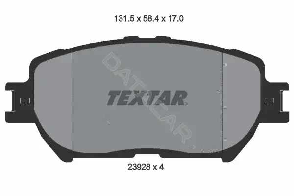 Тормозные колодки TEXTAR 2392801