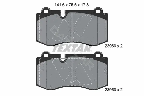 Тормозные колодки TEXTAR 2396001