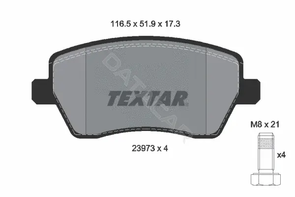 Тормозные колодки TEXTAR 2397301