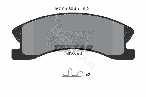 Тормозные колодки TEXTAR 2408301