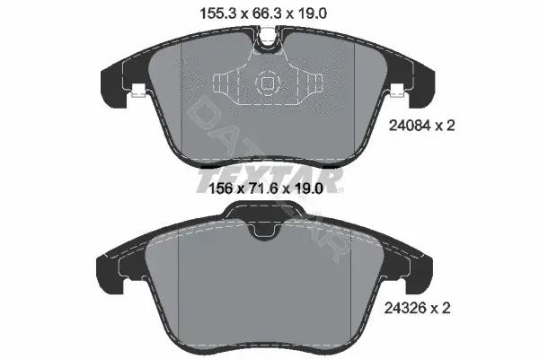 Тормозные колодки TEXTAR 2408401
