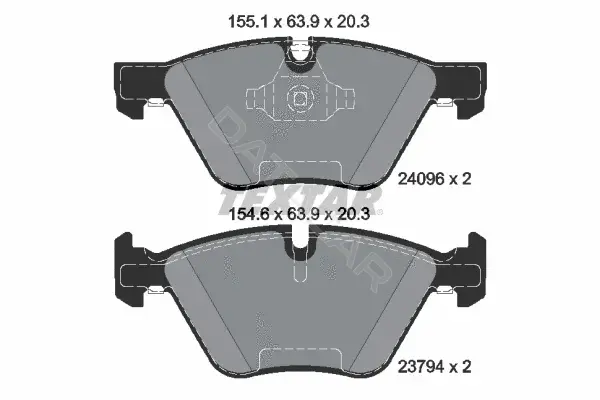 Тормозные колодки TEXTAR 2409601