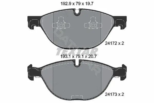 Тормозные колодки TEXTAR 2417201