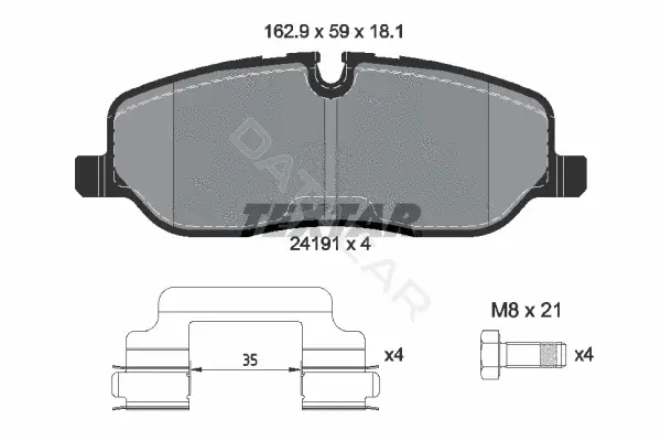 Тормозные колодки TEXTAR 2419101