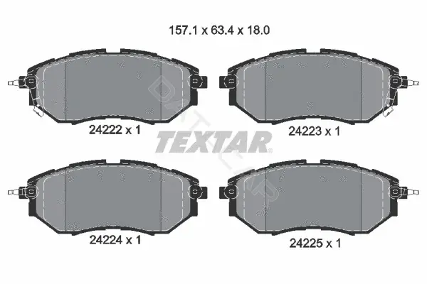 Тормозные колодки TEXTAR 2422201