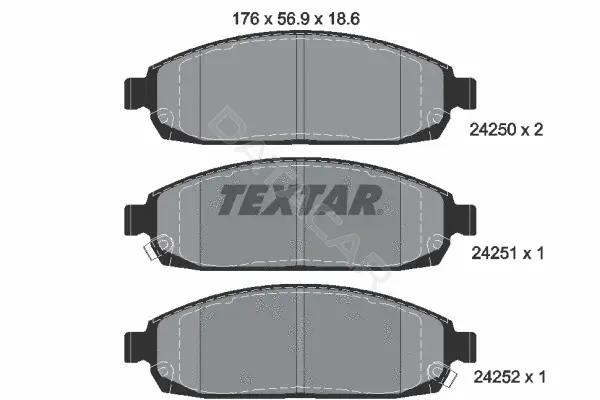 Тормозные колодки TEXTAR 2425001