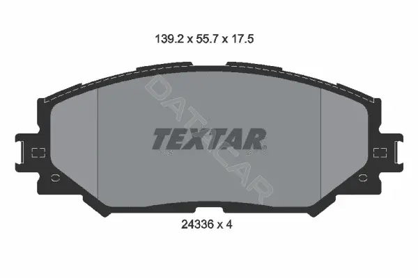 Тормозные колодки TEXTAR 2433601