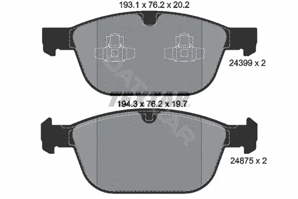 Тормозные колодки TEXTAR 2439901