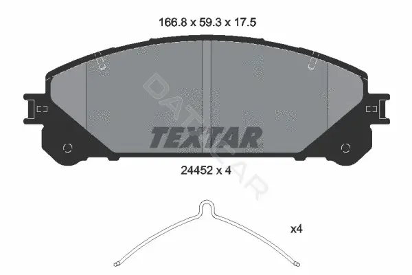 Тормозные колодки TEXTAR 2445201