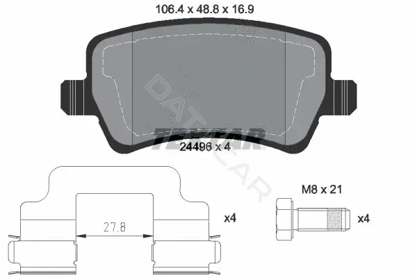 Тормозные колодки TEXTAR 2449601
