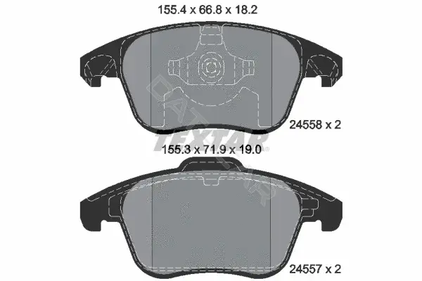Тормозные колодки TEXTAR 2455801