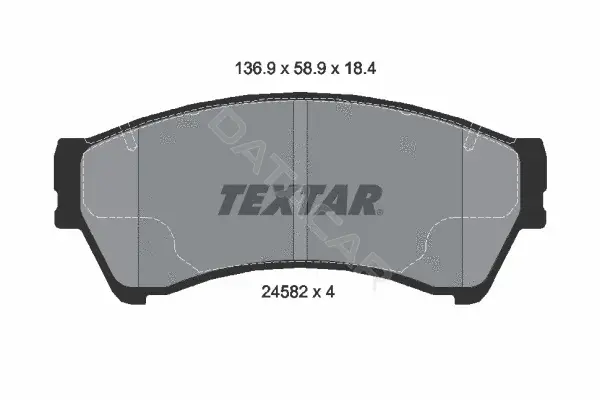 Тормозные колодки TEXTAR 2458201