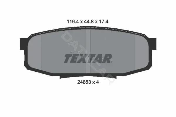 Тормозные колодки TEXTAR 2465301