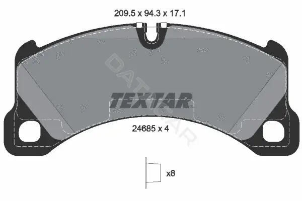 Тормозные колодки TEXTAR 2468501
