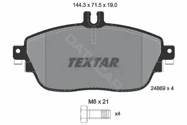 Тормозные колодки TEXTAR 2486901