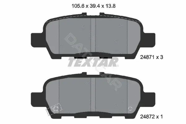 Тормозные колодки TEXTAR 2487101