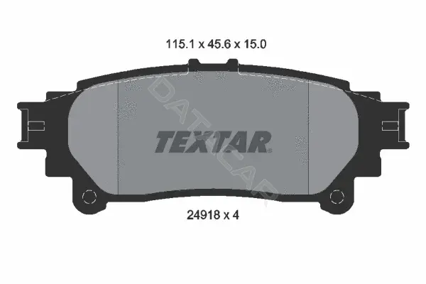 Тормозные колодки TEXTAR 2491801