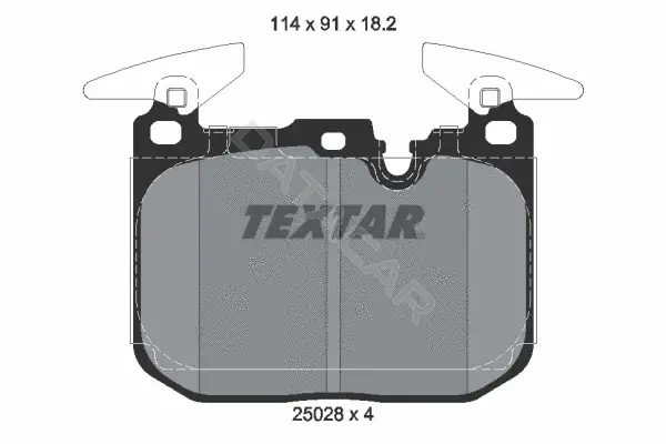Тормозные колодки TEXTAR 2502801