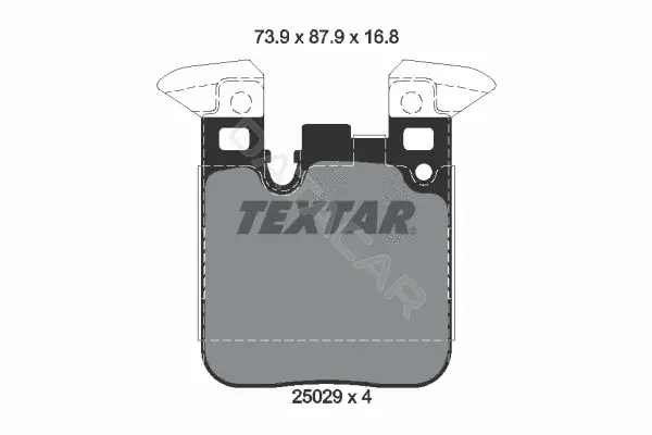 Тормозные колодки TEXTAR 2502901