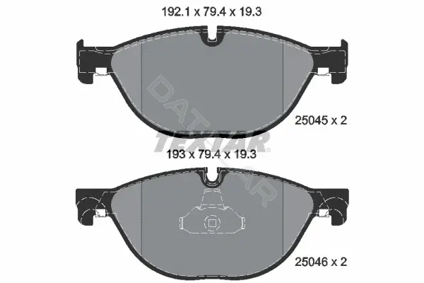 Тормозные колодки TEXTAR 2504501