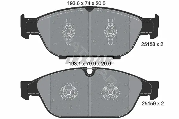 Тормозные колодки TEXTAR 2515802